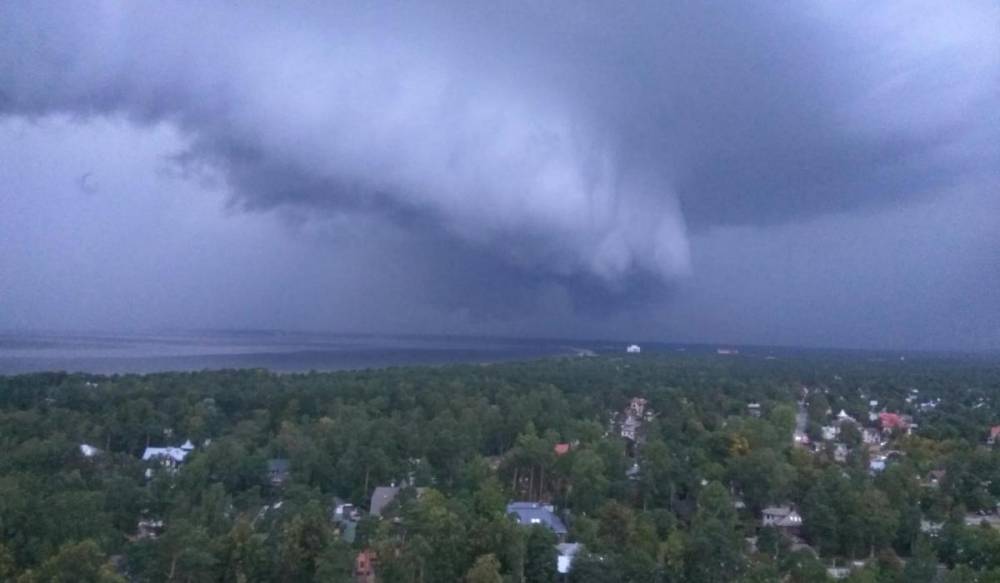 В небе над трассой «Сортавала» и Сестрорецком заметили торнадо - gorod-plus.tv - Санкт-Петербург - Экология