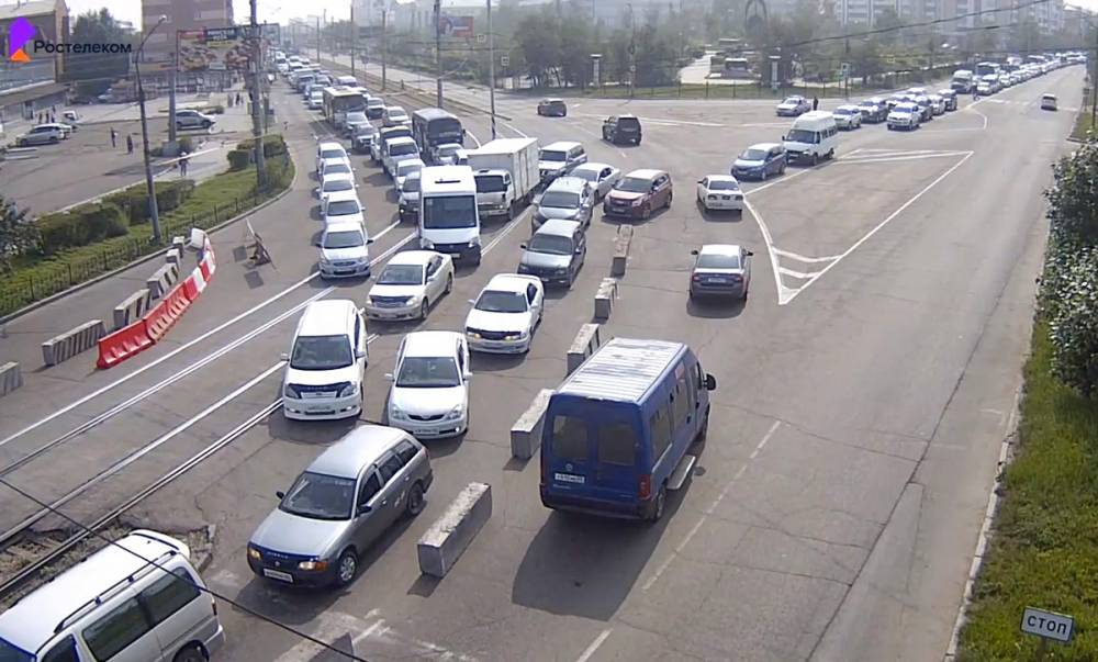 Традиционный «перекоп» на улице Бабушкина частично парализовал Улан-Удэ - infpol.ru - респ.Бурятия
