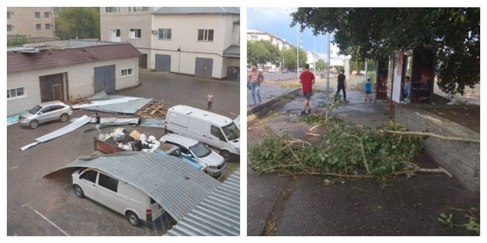 10-минутный ураган повалил деревья и сорвал крыши в Павлодаре (фото, видео) - nur.kz - Павлодар - Павлодарская обл.