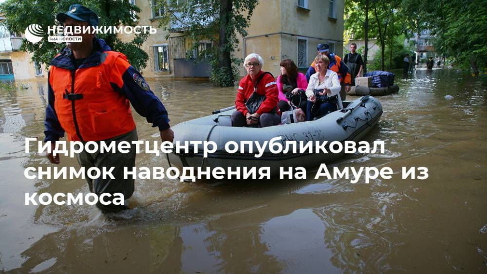 Гидрометцентр опубликовал снимок наводнения на Амуре из космоса - realty.ria.ru - Москва - Хабаровский край - с. Троицкое