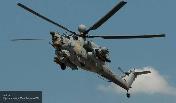 На видео попала охота на боевиков Ми-28Н ВКС РФ в Латакии - newinform.com - Россия - Сирия - провинция Латакия