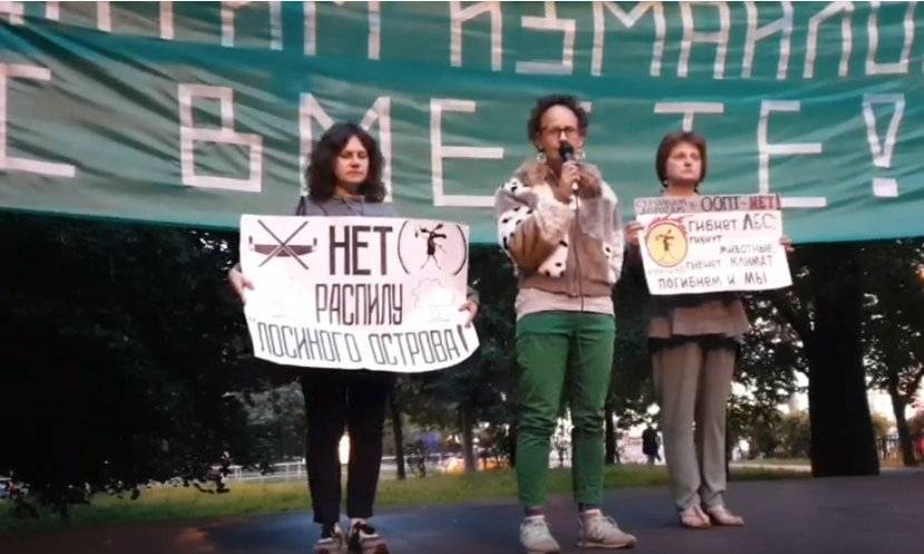 Сейчас в Москве проходит митинг против выделения территорий Измайловского леса под капитальное строительство - readovka.news - Москва - Москва - Застройка