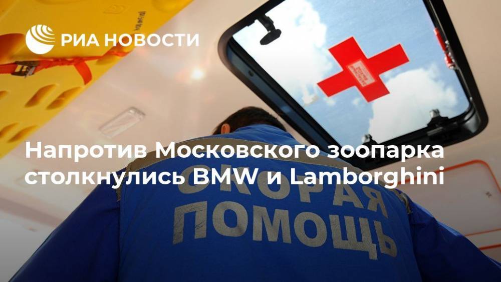 Напротив Московского зоопарка столкнулись BMW и Lamborghini - ria.ru - Москва - Россия - Москва