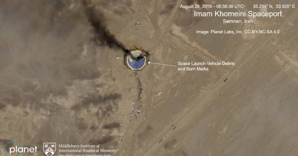 Иранская ракета-носитель взорвалась на&nbsp;космодроме - popmech.ru - Иран