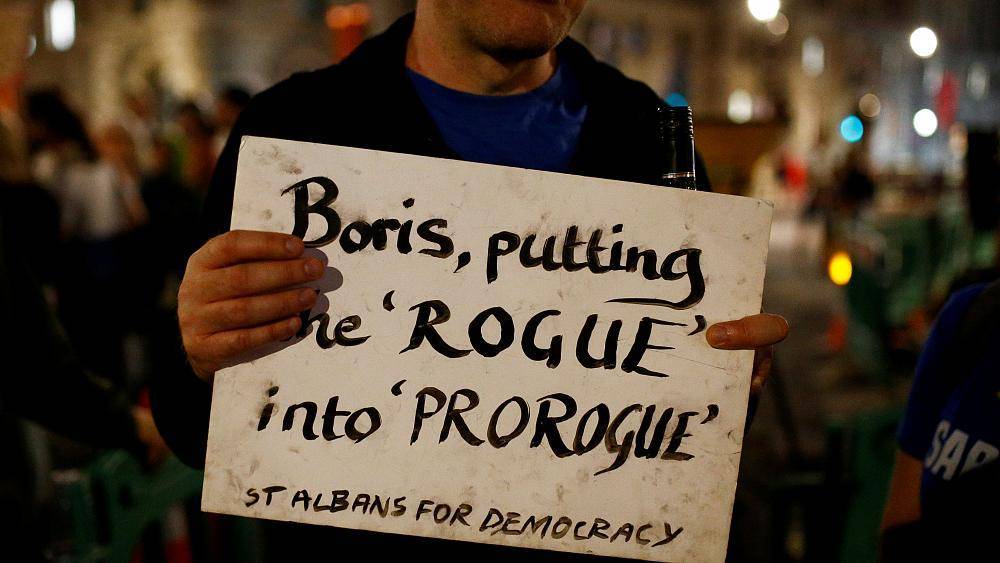 Борис Джонсон - Елизавета II - Великобритания: протесты против приостановки работы парламента - ru.euronews.com - Англия - Лондон