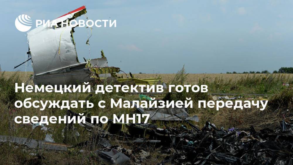 Йозеф Реш - Малайзия - Немецкий детектив готов обсуждать с Малайзией передачу сведений по MH17 - ria.ru - Украина - Германия - Берлин - Малайзия
