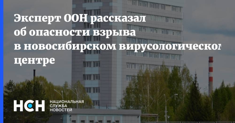 Игорь Никулин - Эксперт ООН рассказал об опасности взрыва в новосибирском вирусологическом центре - nsn.fm - Новосибирск