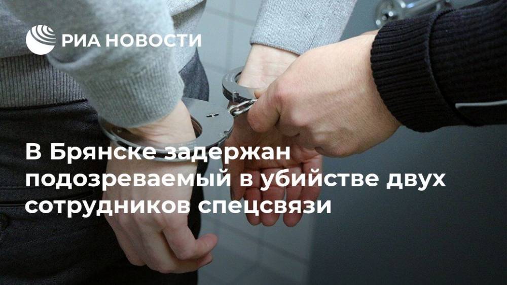 В Брянске задержан подозреваемый в убийстве двух сотрудников спецсвязи - ria.ru - Брянск