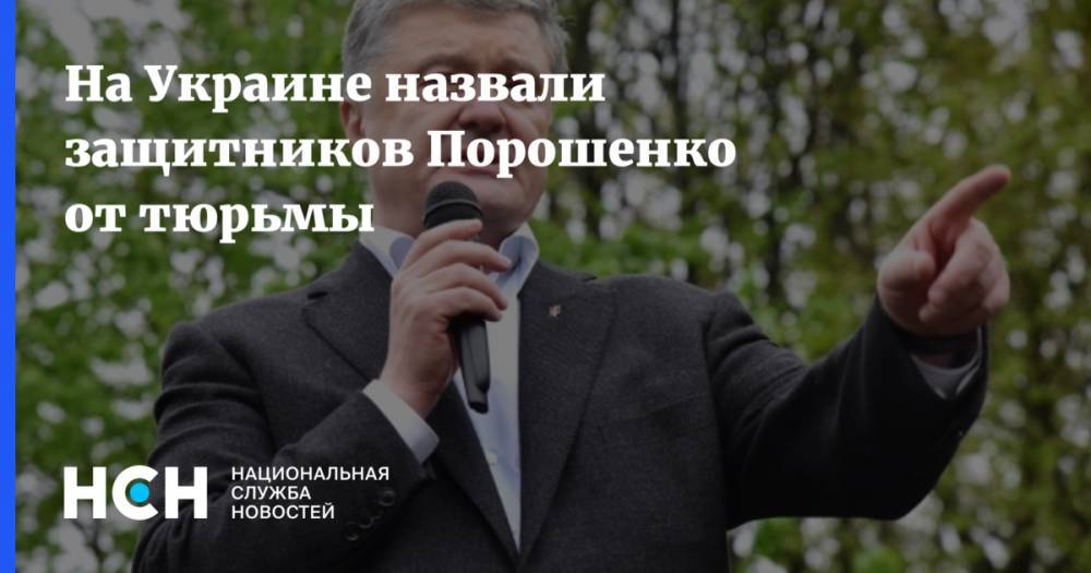 Спиридон Килинкаров - Петр Порошенко - На Украине назвали защитников Порошенко от тюрьмы - nsn.fm - Украина