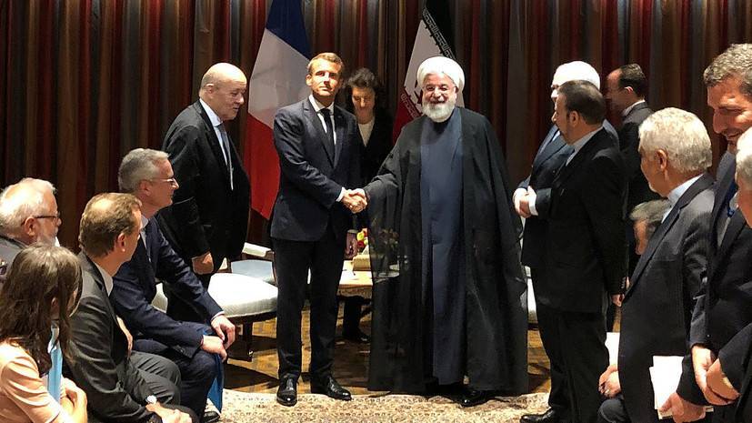Хасан Рухани - Рухани встретился с Макроном - russian.rt.com - Ирак - Иран - Нью-Йорк