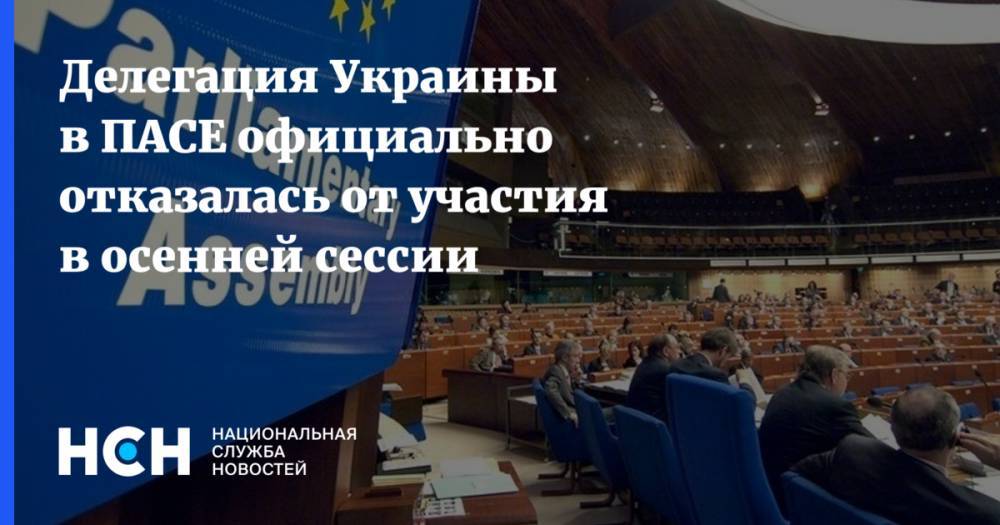 Богдан Яременко - Делегация Украины в ПАСЕ официально отказалась от участия в сессии - nsn.fm - Украина