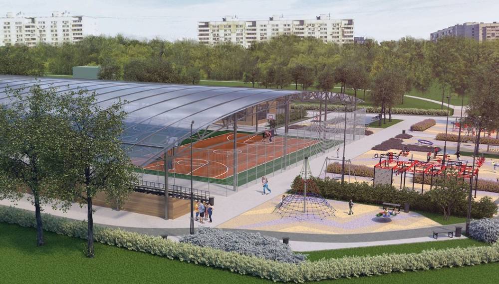 Четыре новые спортивные площадки появятся на юге Москвы - m24.ru - Москва - район Москворечье-Сабуровое - Строительство