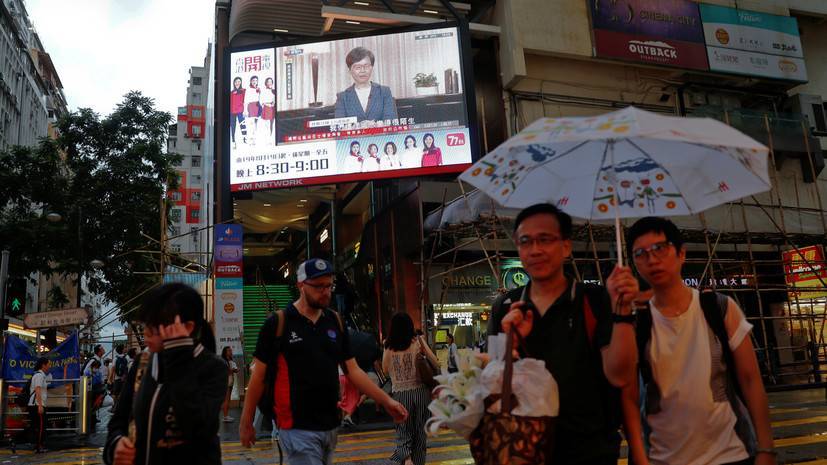 Кэрри Лам - Власти Гонконга отказались от вызвавших протесты в городе поправок - russian.rt.com - Китай - Гонконг