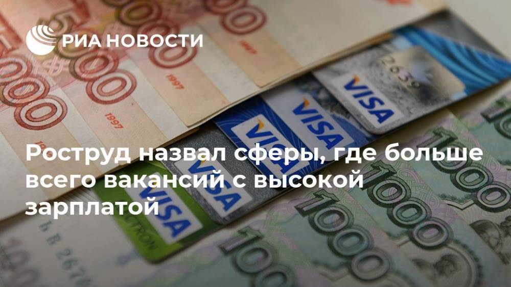 Роструд назвал сферы, где больше всего вакансий с высокой зарплатой - ria.ru - Москва