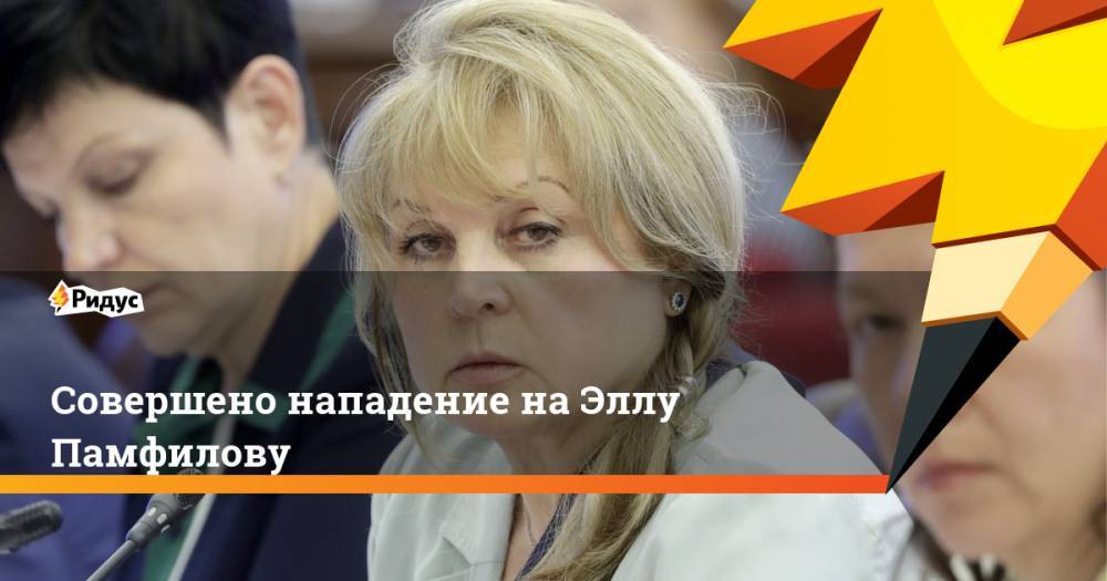 Элла Памфилова - Ирина Волк - Совершено нападение на Эллу Памфилову - ridus.ru - Россия