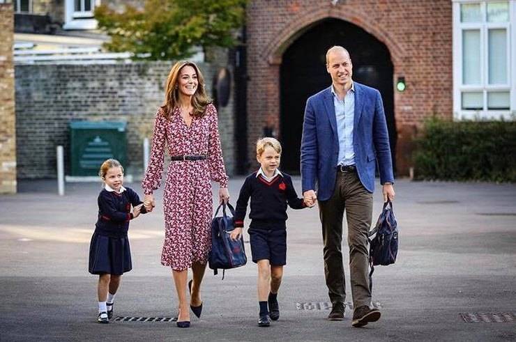 Кейт Миддлтон - принц Джордж - Кейт Миддлтон и принц Уильм отвели дочь и сына в школу: милое видео - 365news.biz - county Prince William