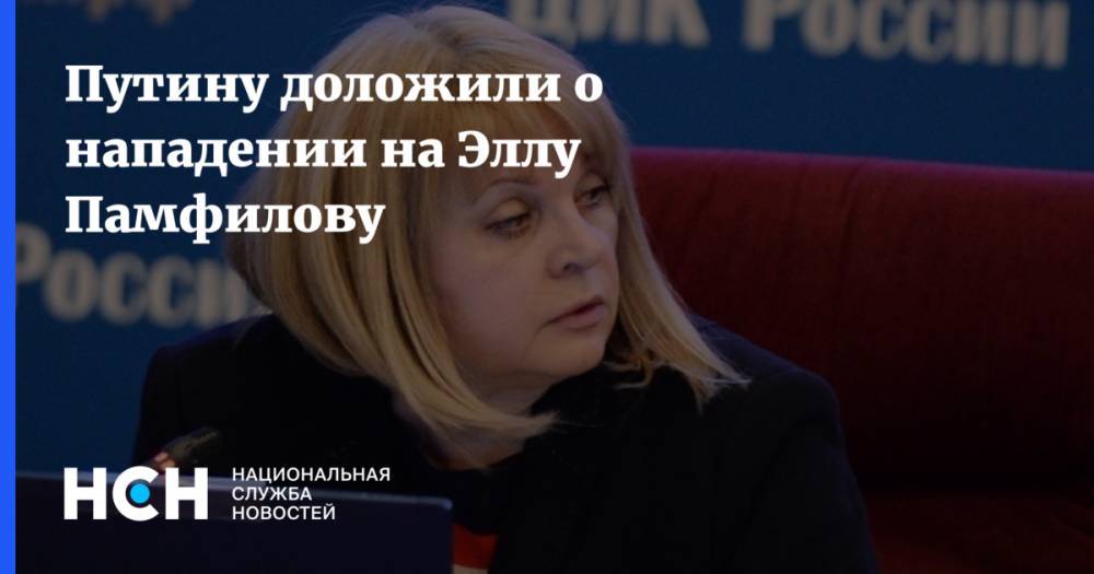 Владимир Путин - Дмитрий Песков - Элла Памфилова - Путину доложили о нападении на Эллу Памфилову - nsn.fm - Россия - Московская обл.