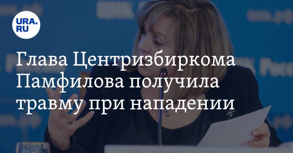 Элла Памфилова - Глава Центризбиркома Памфилова получила травму при нападении - ura.news