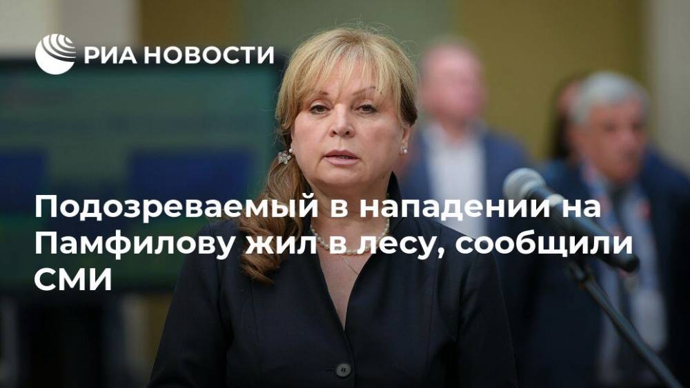 Элла Памфилова - Ирина Волк - Подозреваемый в нападении на Памфилову жил в лесу, сообщили СМИ - ria.ru - Москва - Россия - Казахстан