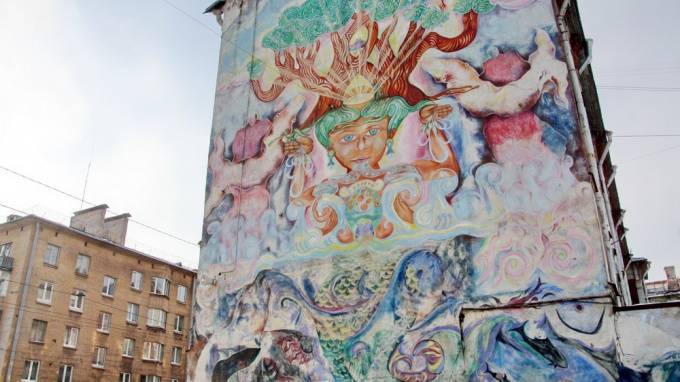 На Васильевском острове хотят обновить самое живучее граффити города - piter.tv - Санкт-Петербург