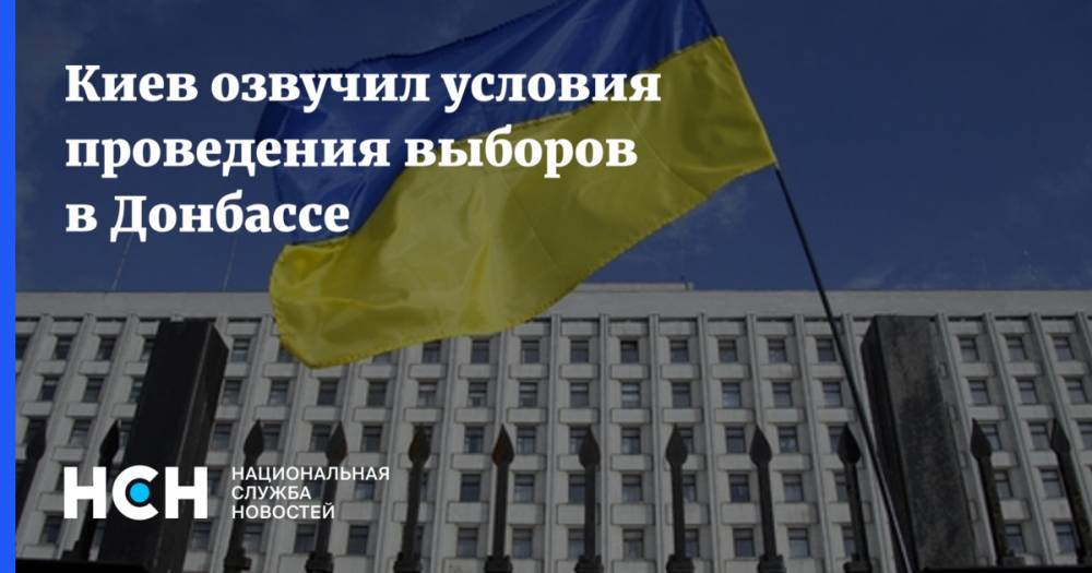 Дарья Олифер - Киев озвучил условия проведения выборов в Донбассе - nsn.fm - Украина - Киев