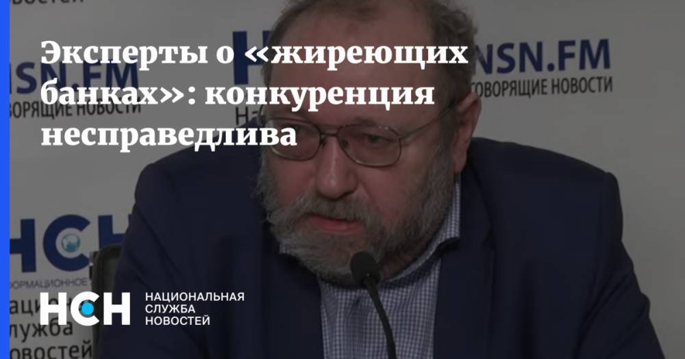Евгений Лазарев - Эксперты о «жиреющих банках»: конкуренция несправедлива - nsn.fm - Россия