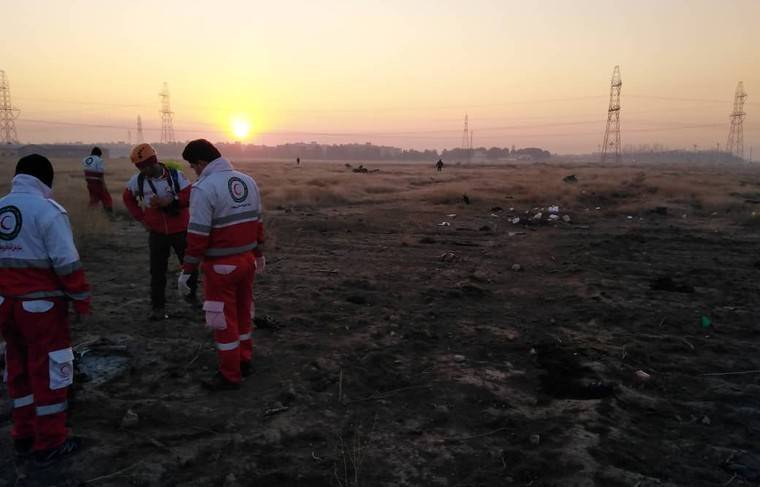 Опубликованы фотографии с места авиакатастрофы у Тегерана - news.ru - Иран