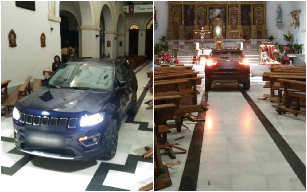Водитель въехал в кафедральный собор, спасаясь от «дьявола» - zr.ru