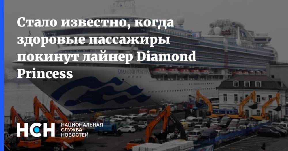 Diamond Princess - Кацунобу Като - Стало известно, когда здоровые пассажиры покинут лайнер Diamond Princess - nsn.fm - Япония