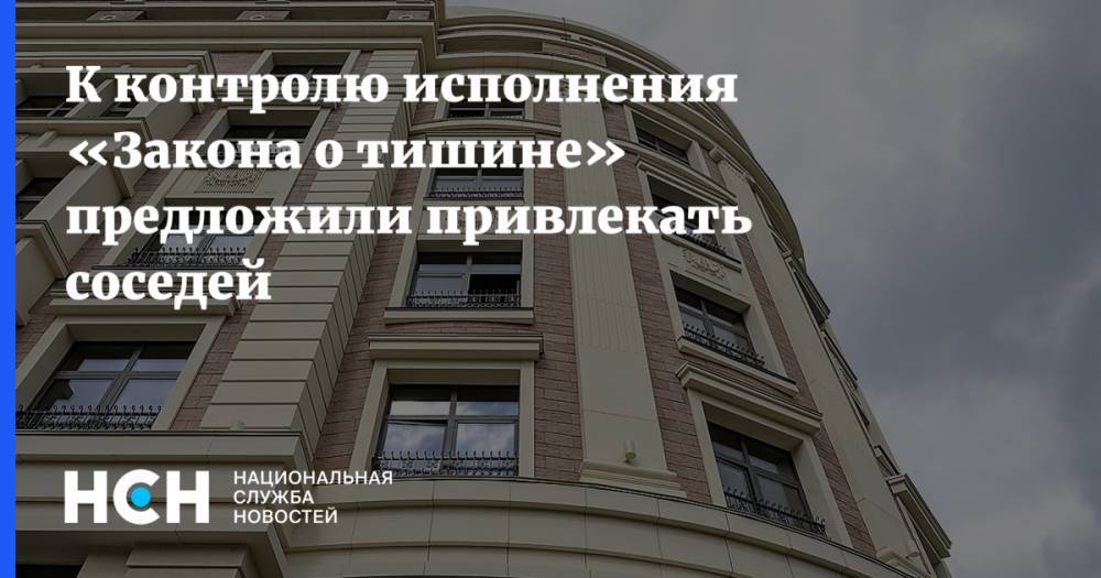 Светлана Разворотнева - К контролю исполнения «Закона о тишине» предложили привлекать соседей - nsn.fm
