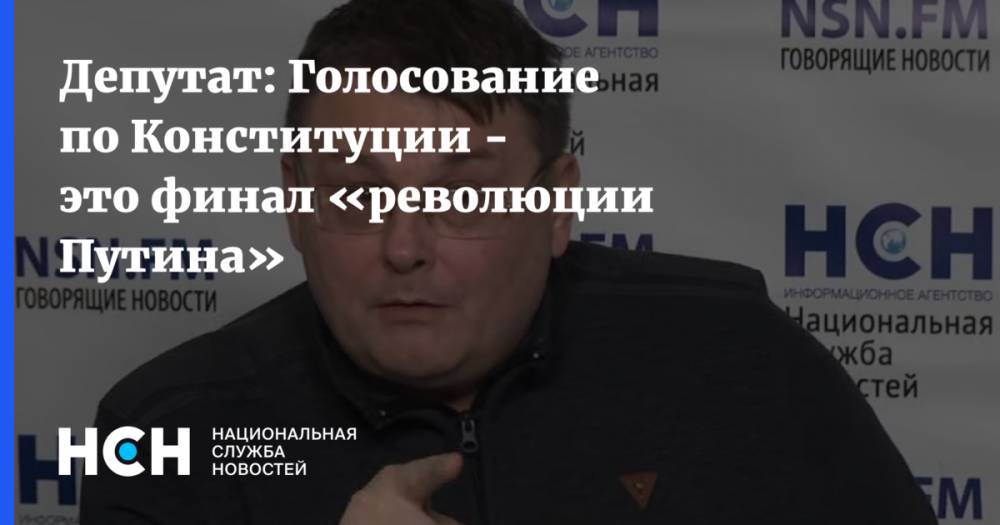 Евгений Федоров - Михаил Делягин - Депутат: Голосование по Конституции - это финал «революции Путина» - nsn.fm