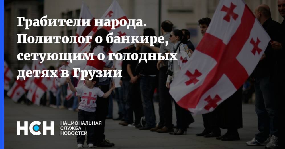 Грабители народа. Политолог о банкире, сетующим о голодных детях в Грузии - nsn.fm - Грузия - Тбилиси
