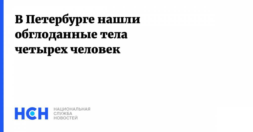 В Петербурге нашли обглоданные тела четырех человек - nsn.fm - Санкт-Петербург - р-н Приморский