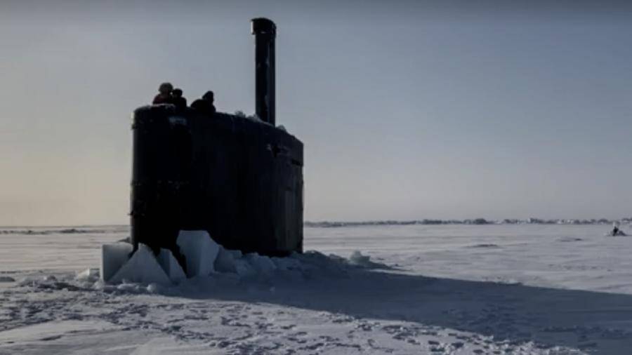 Всплывающая в Арктике сквозь лёд атомная подлодка попала на видео - gazeta.a42.ru - США - Лос-Анджелес
