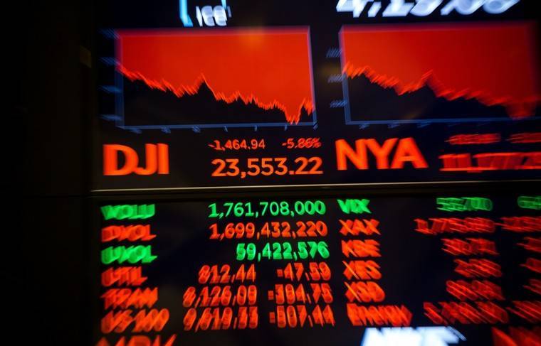 Dow Jones упал на 13% - news.ru