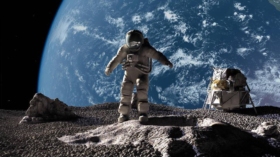 Ученый: российский космонавт должен высадиться на южном полюсе Луны - ren.tv - Россия