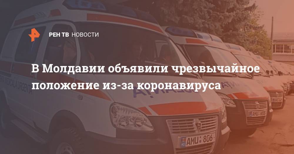 Зинаида Гречаный - В Молдавии объявили чрезвычайное положение из-за коронавируса - ren.tv - Молдавия