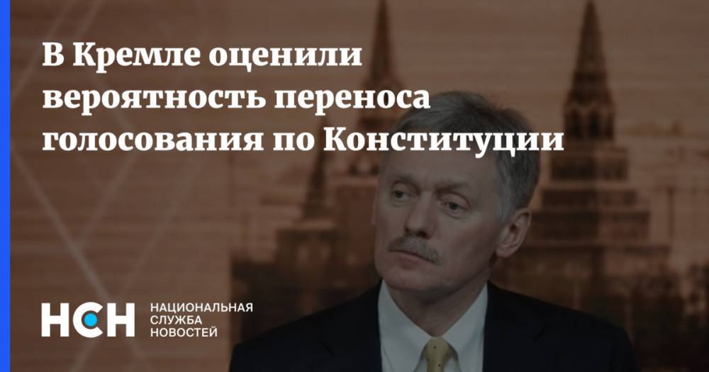 Владимир Путин - Дмитрий Песков - Элла Памфилова - В Кремле оценили вероятность переноса голосования по Конституции - nsn.fm - Россия