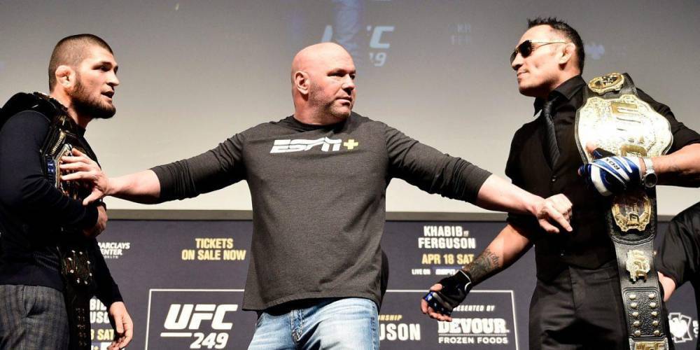 Хабиб Нурмагомедов - Тони Фергюсон - Дэйна Уайт - UFC не стал отменять бой Нурмагомедова против Фергюсона, но он пройдет без зрителей - ruposters.ru