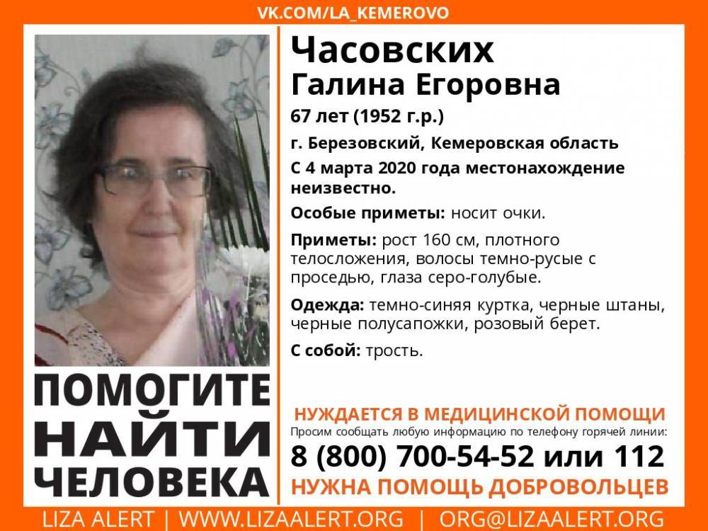 Жителей Кузбасса просят помочь в поиске пропавшей пенсионерки - gazeta.a42.ru - Кузбасс - Березовский