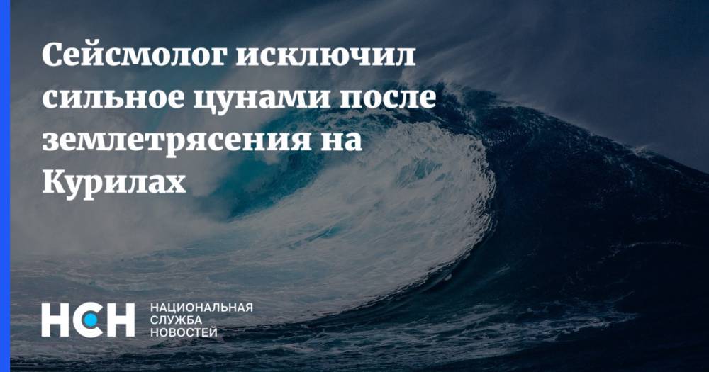 Сейсмолог исключил сильное цунами после землетрясения на Курилах - nsn.fm - Курильск - Северо-Курильск