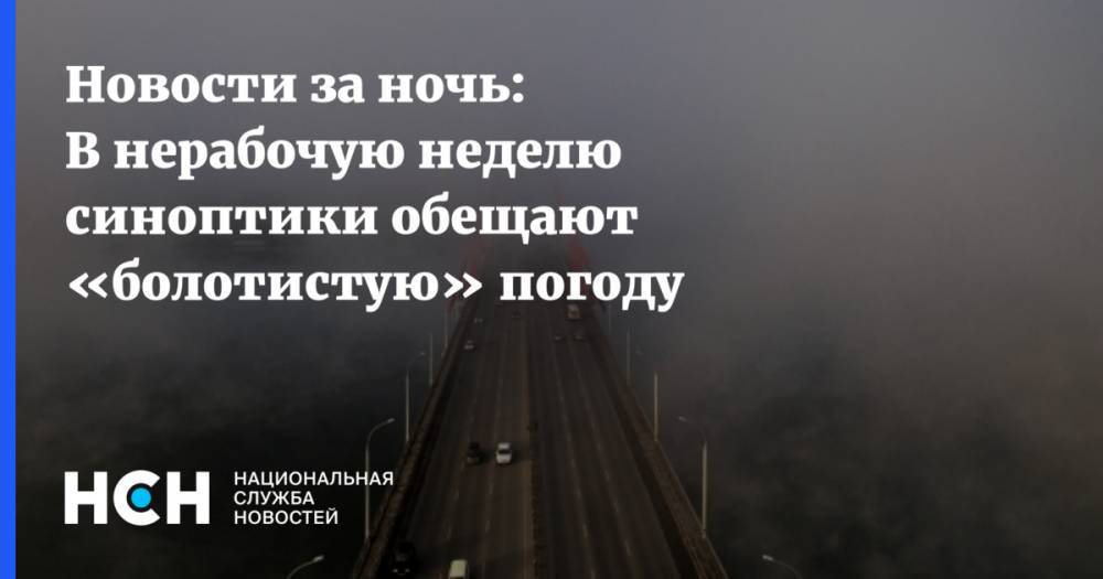 Владимир Путин - Гидрометцентр Роман Вильфанд - Новости за ночь: В нерабочую неделю синоптики обещают болотистую» погоду - nsn.fm - Россия