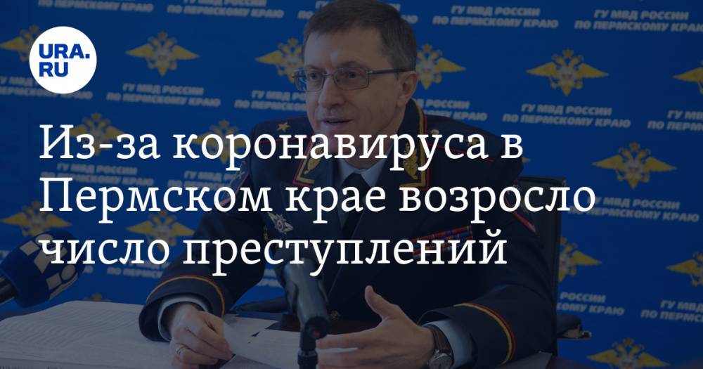 Михаил Давыдов - Из-за коронавируса в Пермском крае возросло число преступлений - ura.news - Россия - Пермский край