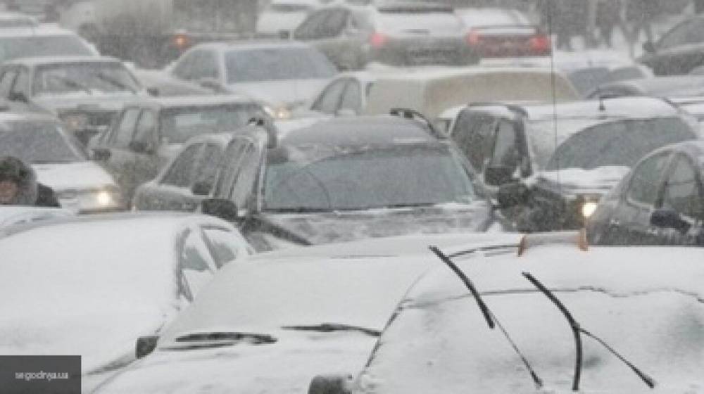Сильный снегопад спровоцировал столкновение 40 машин в Тульской области - nation-news.ru - Крым - Тульская обл.