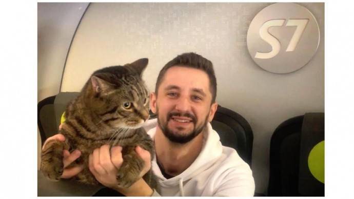 Михаил Галин - S7 изменил правила перевозки животных: первым пассажиром стал тот самый кот Виктор - parkseason.ru