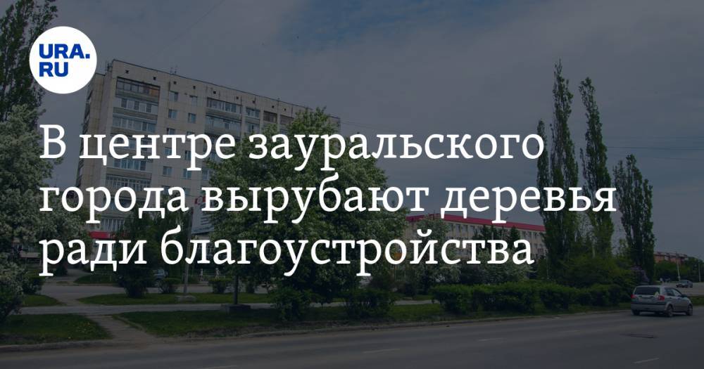 В центре зауральского города вырубают деревья ради благоустройства - ura.news - Курганская обл. - Шадринск