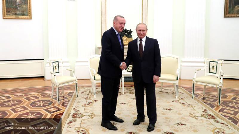 Владимир Путин - Тайип Эрдоган - Кристина Амелина - Путин выступил с заявлением после шестичасовых переговоров с Эрдоганом - nation-news.ru - Россия - Сирия - Турция