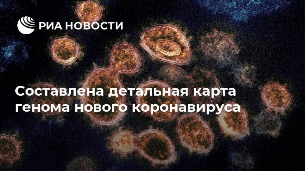 Составлена детальная карта генома нового коронавируса - ria.ru - Москва