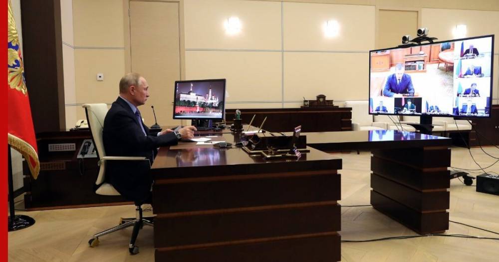 Владимир Путин - Дмитрий Песков - Александр Лукашенко - Сергей Румас - Путин принял участие в онлайн-встрече членов ЕАЭС - profile.ru - Белоруссия