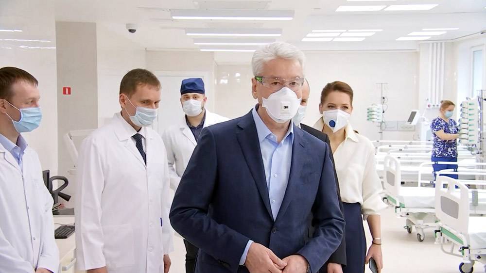 Сергей Собянин - Собянин открыл коронавирусный стационар в частной клинике - tvc.ru